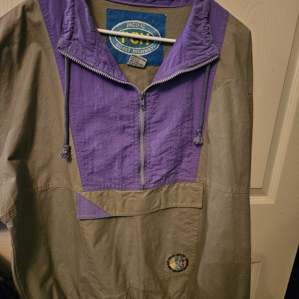 Pacific‎ Coast Highway Purple and Tan Pullover